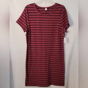 NWT Old Navy Striped Midi Dress Size XL